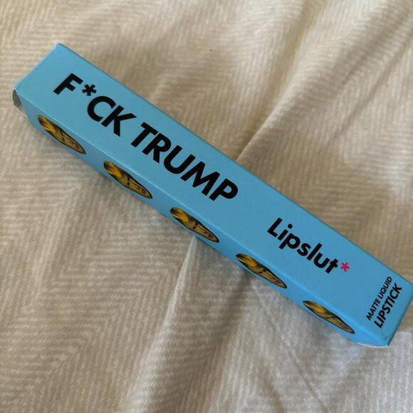F*CK TRUMP Lipslut Matte Liquid Lipstick Fake News New! - Picture 3 of 6